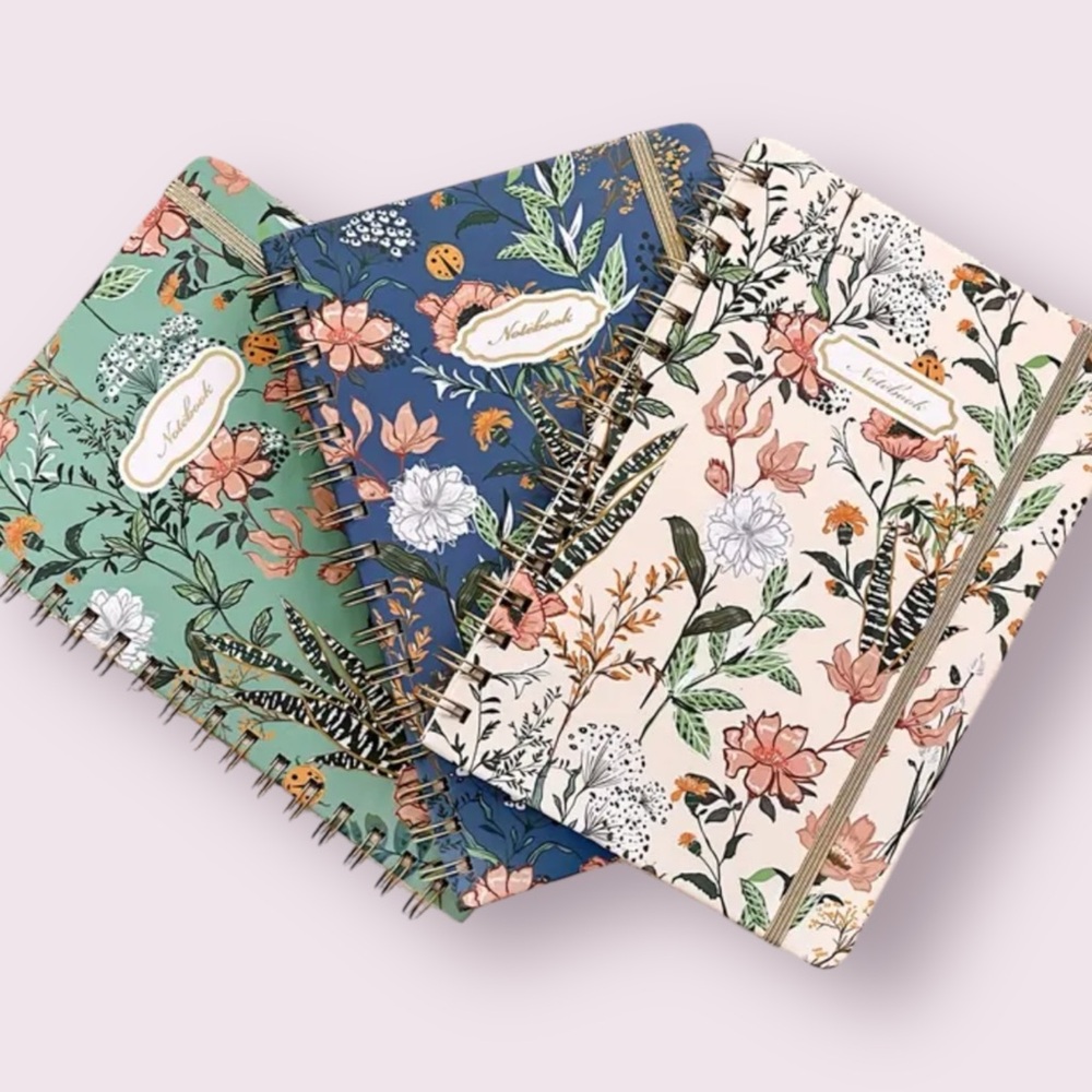 Floral Spiral Notebook